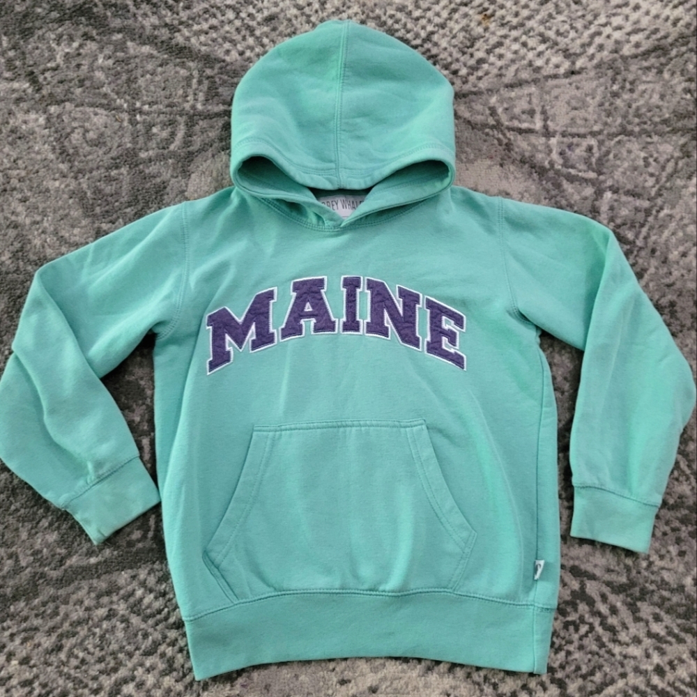 MAINE Logo Hoodies Kids Size Small